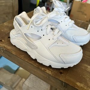 New Toddler Nike White Huarache Run Shoes 11C
